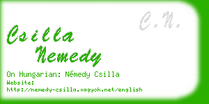 csilla nemedy business card
